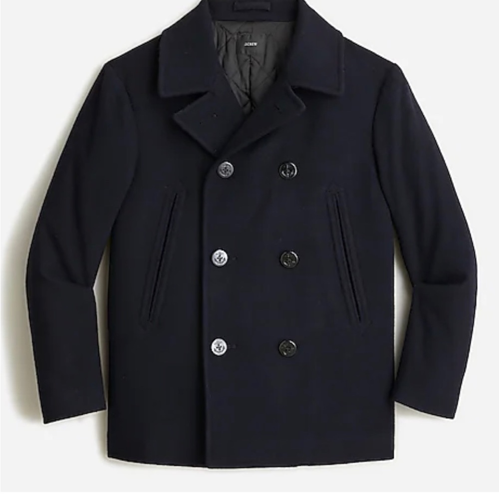 Navy Peacoat J.Crew Size L